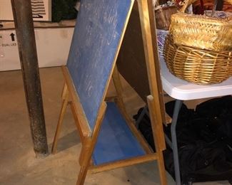 Child’s easel - chalkboard and whiteboard