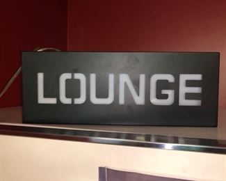 Light up lounge sign