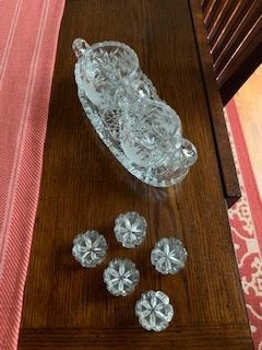 Antique crystal items