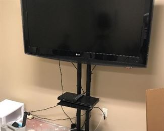 LG flat screen TV (w/stand)