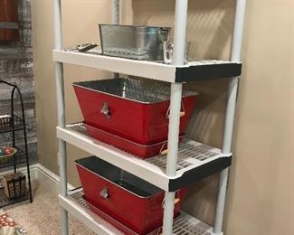 Shelving w/storage units