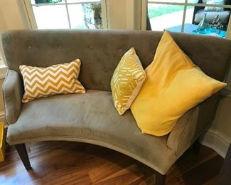 Curved loveseat (1 of 2)