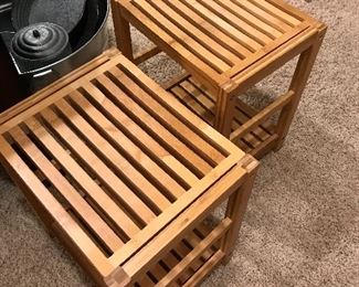 Teakwood stands