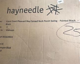 Porch swing (new in box)