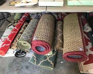 Numerous area rugs