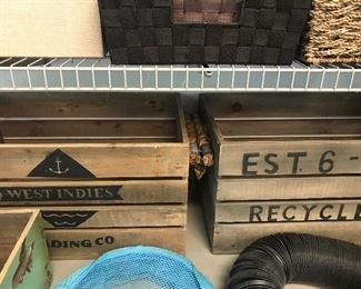 Wooden boxes