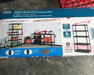 Metal shelving