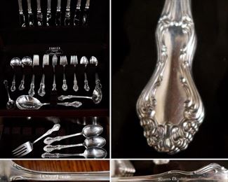 PRE-SALE Available - 48 pc Sterling Silver Flatware Set and Sterling Cloth Box - $1035 - Please Contact us if interested.
