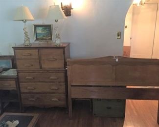 This is the matching bedroom set:  headboard, nightstand, and dresser.  