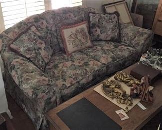 This small sofa and coffee table could be yours.