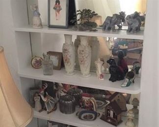 Lots of decorative items are available for sale.