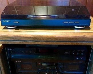 Sony Turntable - Sony CD Player - Sony Cassette Player - Sony Audio Video Control Center