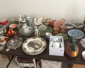 variety of items for entertaining