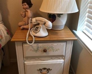 Nightstand, Lamp