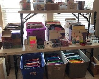 Office supplies, paper, binders