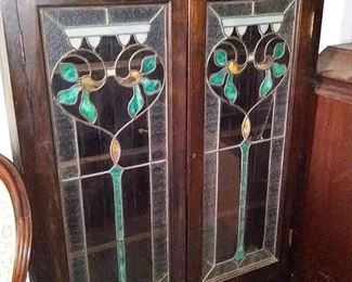 beautiful lead glass book shelf