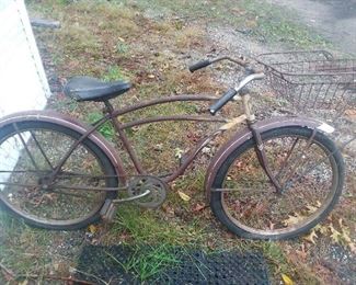 Pilot bicycle with basket