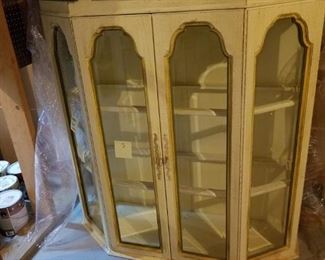 french provencial china cabinet top shown but base also 