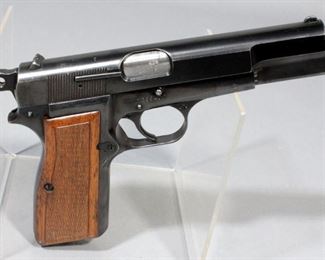 Belgium Browning Hi Power Pistol, 9mm Para, SN# T299460, With Hard Case, Holster, 4 Mags, Loader and Mag Carrier