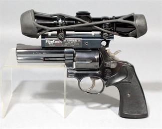 Smith & Wesson Model 581 Revolver,.357 Magnum, SN# AAP5295, With Leupold M8-4X Extended E.R. Scope, Modified Trigger, Pachmayr Presentation Grips