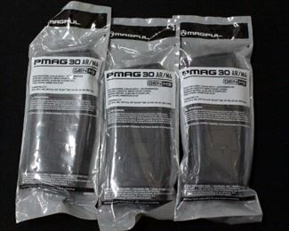 Magpul Pmag 30 AR/M4 Gen M3 Magazine for 5.56x45 NATO / .223 Remington, 30 Round Capacity, New In Package, Qty. 3