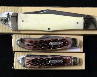 Rough Rider Folding Knives RR145, RR098 and RR080 All in Boxes