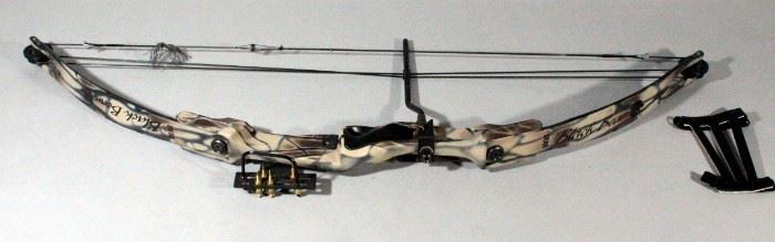 Bear Black Bear Compound Bow with Wrist Guard, Quivers, Soft Case and Arrows