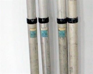 Dot Line Aluminum Telescopic Rod Cases, Qty 4