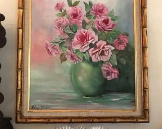 Local artist rose painting