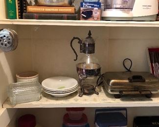 Pantry filled with loads of nice kitchen items......