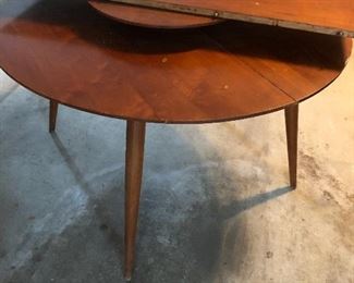 Round mid century table As Is