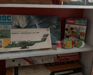 Old models and toys