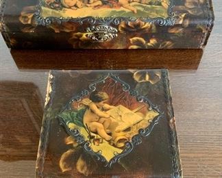 Victorian celluloid boxes