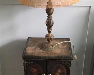 French cottage end table night stand