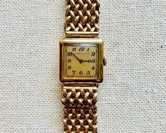 Tiffany ladies 14k wrist watch