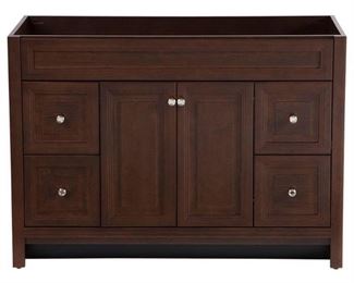 Brinkhill 48 in. W x 34 in. H x 22 in. D Bath Vanity Cabinet Only in Cognac