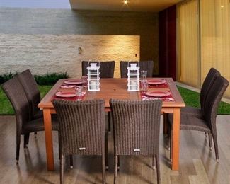 Amazonia Provence 9-Piece Patio Dining Set