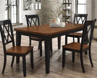 Homelegance DINING TABLE W/ SHAKER LEG, BLACK