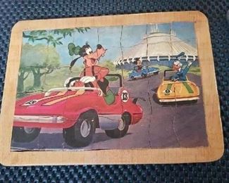 Rare 1930 Disney all Wood Puzzle