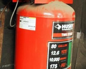 Husky Pro 2 Stage, 80 Gallon Air Compressor, 175 Max Psi, Model #HS7810X5AJ, 230 Volt