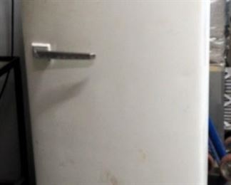 Vintage Admiral Refrigerator With Built-in Freezer, Working Condition, 54" x 26" x 25