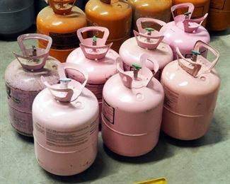 Partially Full Refrigerant Tanks, 410A, Qty 7