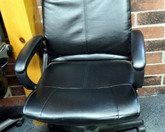 Faux Leather Office Chairs, Qty 4