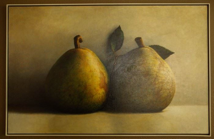 James Del Grosso    "Pears"     Oil on canvas   1991
32" x 54"    $16,000.00 firm
