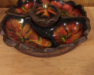 California Ppttery Lazy Susan serving piece