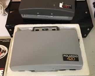 Vintage Poloroid cameras