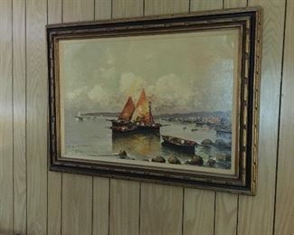 Vintage oil painting