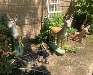 Concrete garden statues