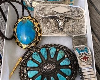 Sterling and Turquoise