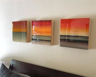 modern wall art hand signed